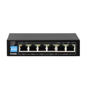 D-Link DGS-F1006P-E 6-Port 10/100/1000 Switch with 4 PoE Ports
