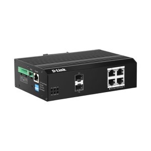 D-Link DIS-F200G-6PS-E 6-Port Gigabit Industrial Smart Managed PoE Switch