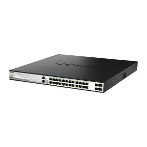 D-Link DXS-3130-28P 28-Port Stackable 10 Gigabit PoE++ Layer 3 Switch