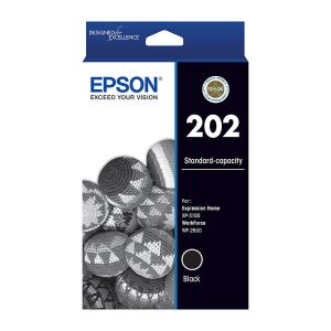 Epson C13T02N192, 202 Ink Cartridge, Standard Yield, Black