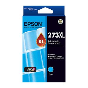 Epson 273XL High Capacity Claria Premium Cyan Ink Cartridge