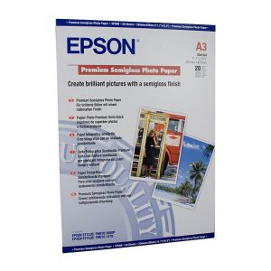 Epson S041334 Premium Semigloss A3 Photo Paper - 20 Sheets