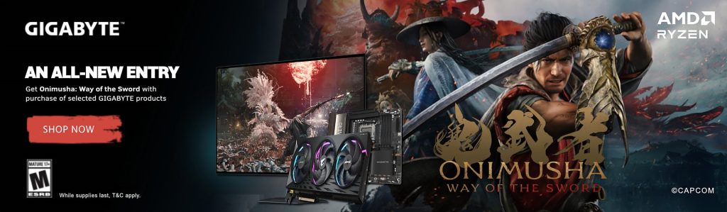 Gigabyte – get Onimusha: Way of the Sword with selected products