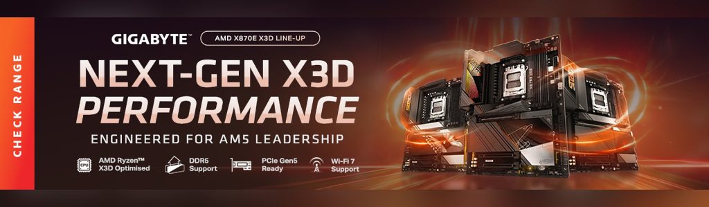 Gigabyte X870E X3D motherboards for AMD AM5