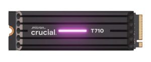Crucial T710 4TB PCIe Gen5 NVMe M.2 2280 SSD with Heatsink