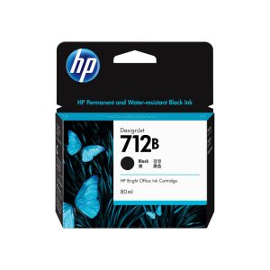 HP 712B 80ml Black DesignJet Ink Cartridge (3ED29A)
