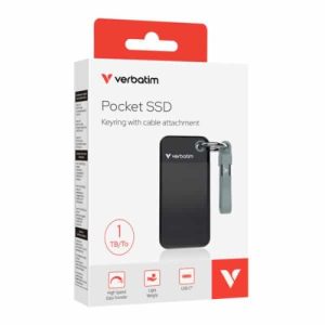 Verbatim 1TB Pocket SSD USB 3.2 Gen 2 1TB Black Grey
