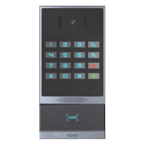 Fanvil i64‑2 Wire is a rugged SIP video door phone, for secure access control, uses Power Line Communicati technology to transmit both power and data