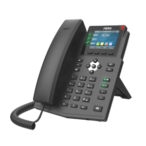 Fanvil X3U Pro Enterprise IP Phone - 2.8' Colour Screen, 3 Lines, No DSS Buttons, Dual Gigabit NIC, HD Audio Quality, 6 SIP Lines, PoE