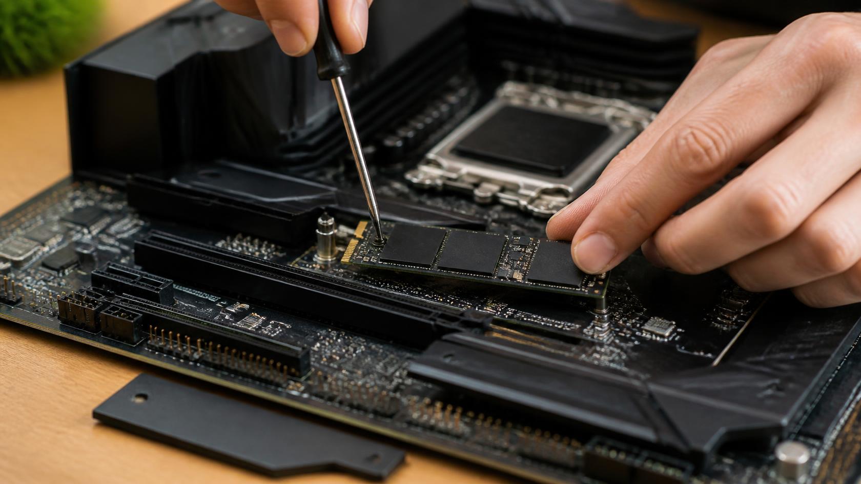 SSD Buying Guide Australia: NVMe vs SATA, and Which Size to Buy 1 Installing an M.2 NVMe SSD into a motherboard slot