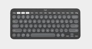 Logitech Pebble Keys 2 K380S Slim Minimalist Bluetooth Keyboard - Graphite