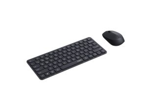 RAPOO X9010M Multi-mode Aluminium Base, Wireless Ultra-slim Combo Set, up to 12 Months Battery, Bluetooth or 2.4Ghz.  Office Business Retail Grey
