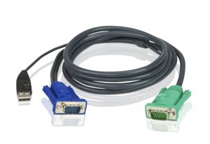 Aten KVM Cable 5m with VGA & USB to 3in1 SPHD