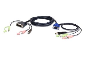 Aten 3m KVM Cable (VGA/USB/Audio to DVI-I/USB/Audio)
