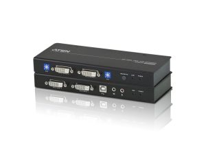 ATEN DVI Dual View KVM Extender with Audio, RS-232 & EDID Support