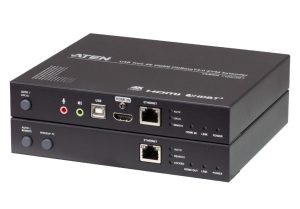ATEN USB True 4K HDMI HDBaseT 3.0 KVM Extender with Audio, RS232 and Ethernet Signal Transmission - Supports 4K @ 100m, 1x CE840L + 1x CE840R