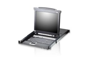 Aten CL5708 Slideaway 8-Port 1U Rackmount LCD KVM Switch with 17-inch Monitor