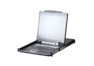 Aten Rackmount KVM Switch Over IP Single Rail 16 Port VGA PS/2-USB w/ 19" LCD Display