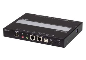 Aten 1-Local / Remote Shared Access Single Port 4K HDMI KVM over IP Switch with Redundant LAN and Power