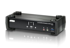 Aten 2-Port USB 3.0 4K DisplayPort KVMP Switch