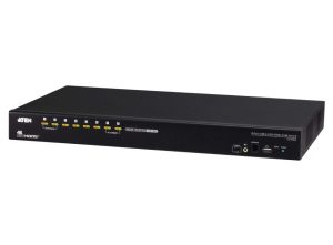 Aten 8-Port USB2.0 4K HDMI KVM Switch, Supports up to 4K DCI (4096 x 2160 @ 60Hz) and built-in 2-port USB 2.0 hub, Supports 3-level cascading