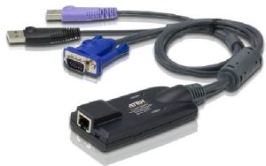 Aten VGA USB Virtual Media KVM Adapter with Smart Card Support