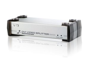 Aten Video Splitter 2 Port DVI Video Splitter w/ Audio, 1920x1200@60Hz, Cascadable to 3 Levels
