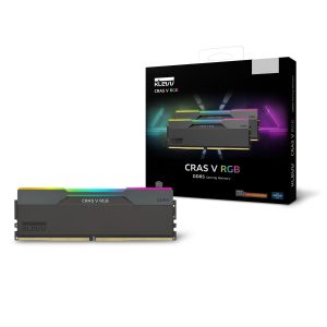 Klevv KD5BGUA80-60A300G, CRAS V RGB, UDIMM, DDR5, 64GB(2x32GB), 6000MHz, CL30, 1.35V, Black, Limited Lifetime Warranty
