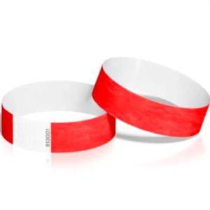 Brother 28mm(W) x 292mm(L) Red Adult Wristband (275 Labels Per Roll) - 6 Pack