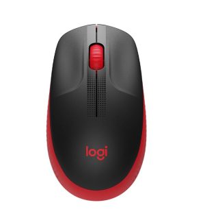 Logitech M190 Full-Size Wireless Mouse - Red