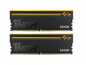 Lexar LD5U16G60C36BV-RGD DDR5 UDIMM 32GB Kit (2 x 16GB)  6000 MT/s 1.4V CL36 THOR G2 OC RGB BLACK INTEL XMP 3.0 & AMD EXPO