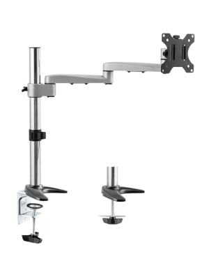 Astrotek Monitor Arm Desk Mount Height Adjustable Stand for Single LCD Display 23.8'-32' 8kg 30° Tilt 180° Swivel 360° Pivot VESA