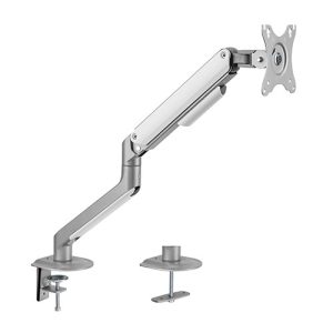 Brateck Single Monitor Economical Spring-Assisted Monitor Arm - Matte Silver (LDT63-C012-S)