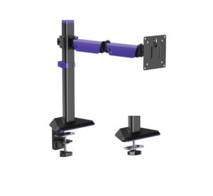 Brateck LDT89-C012 Amethyst Articulating Gaming Monitor Arm Matte Black, Fit Screen Size: 17'-40' Up to 12 KG, VESA 75x75,100x100 (LS)