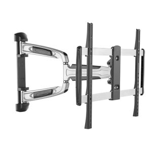 Brateck Chic Aluminum Full-Motion TV Wall Mount For 37'-70' Curved & Flat panel TVs up to 35KG, Matte Black & Metallic Grey  (LS)