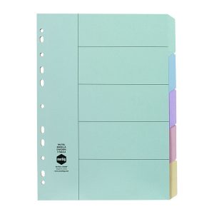 Mbg Divider Mnlla A4 Pstl 5Tab