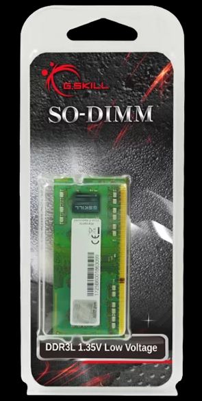 G.SKILL F3-1600C11S-8GSL 8GB (1 x 8GB) DDR3L 1600 MT/s SO-DIMM RAM