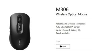RAPOO M306 2.4G Wireless Optical Mouse