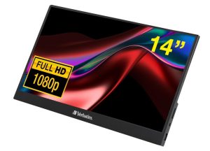 Verbatim 14' IPS FHD 1920x1080 - HDR, 60Hz HDMI USB-C Capacitive Touch Panel Portable Monitor