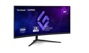 ViewSonic 34" Curved 3440x1440, 180Hz 1ms 1500R, HDR10, Adaptive Sync, 2x HDMI, 2x DP, Speaker, VESA 100 VX3418-2K Office Gaming Ultra Wide Monitor, 3YARW