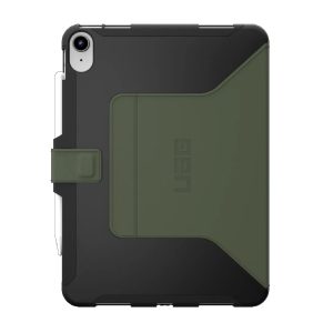UAG Scout Apple iPad (11') 11th Gen (A16) / iPad 10th Gen (10.9') Folio Rugged Case (Black/Olive)