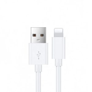 USP Lightning to USB-A Cable (2M) White - Quick Charge & Connect, 2.4A Rapid Charge, 480Mbps Transfer, Fast Charge,Tested 10K+ Bend, 5 Years Warranty