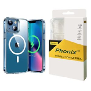 Phonix Apple iPhone 17e / iPhone 16e / iPhone 15 / iPhone 14 / iPhone 13 (6.1') Clear Rock Shockproof Case With MagSafe - Ultra-thin, 10 Years Warranty