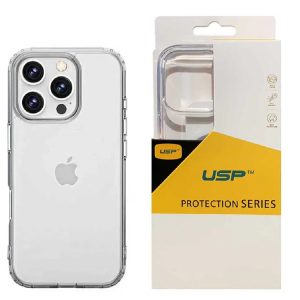 USP Apple iPhone 16 Pro Max (6.9") Clear Rock Shockproof Case - Ultra-thin, Lightweight, Non-slip, Crystal Clear, Strong & Durable, 5 Years Warranty