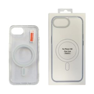 USP Apple iPhone 17e /  iPhone 16e (6.1') Clear Case with MagSafe - Built-in magnets, Scratch Resistant, Crystal Clear,Shockproof, 5 Years Warranty