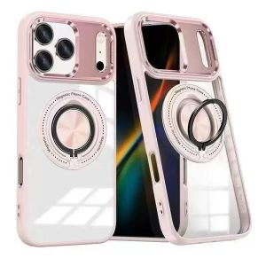 USP Apple iPhone 17 Pro Max (6.9') MagSafe Case with Ring Holder Pink - Silicone Bumper,Drop Resistance, Scratch Protection, 5 Years Warranty