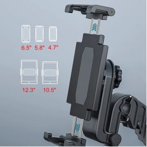 USP Universal In-Car Tablet Mount Dash Windscreen Holders - Black, Compatible with tablets 7–11.9', Portrait/landscape viewing, Perfect mounting