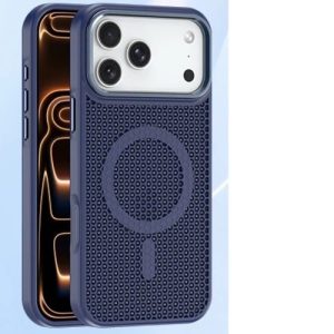 USP Apple iPhone 17 Pro Max (6.9') Armor 3D Mesh Case with MagSafe Dark Blue- Fragiile Surface, TPU Bumper, Drop Resistance, 5 Years Warranty