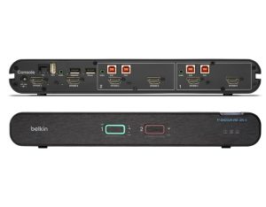 Belkin Universal 2nd Gen Secure KVM Switch, 2-Port Dual Head w/CAC