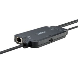 Belkin Cybersecurity and Secure KVM TAA KVM Dock USB-C® to (2) DP/USB-B Cables w/ RJ45 and Power - Black(F1DN2CCBL-CPN6t), 3 Years Warranty